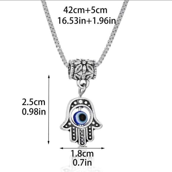 Eye of God Necklace Metal Chains Necklace - Picture 4 of 9